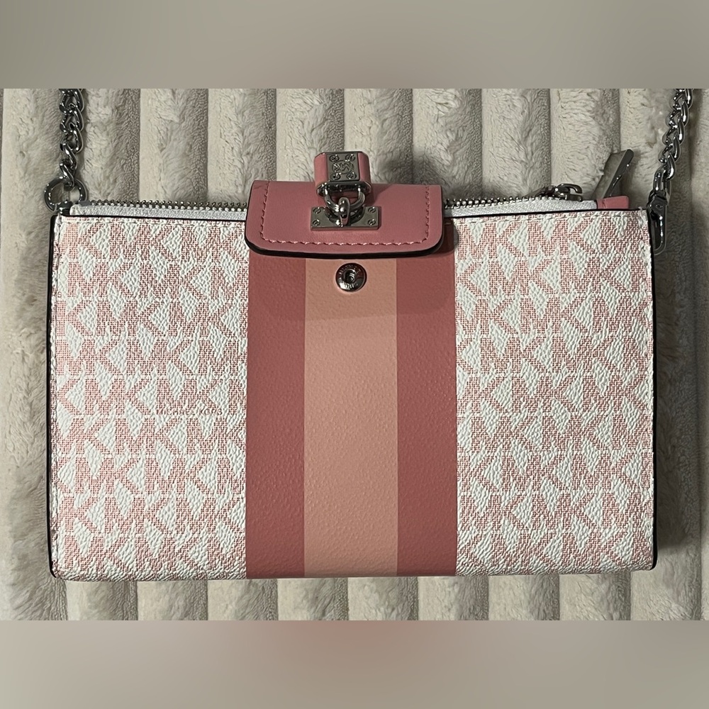 Ruby Small Double Zip Crossbody Michael Kors Pink… - image 1